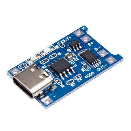 ماژول شارژر باتری لیتیومی Tp4056  با رابط USB TYPE-C