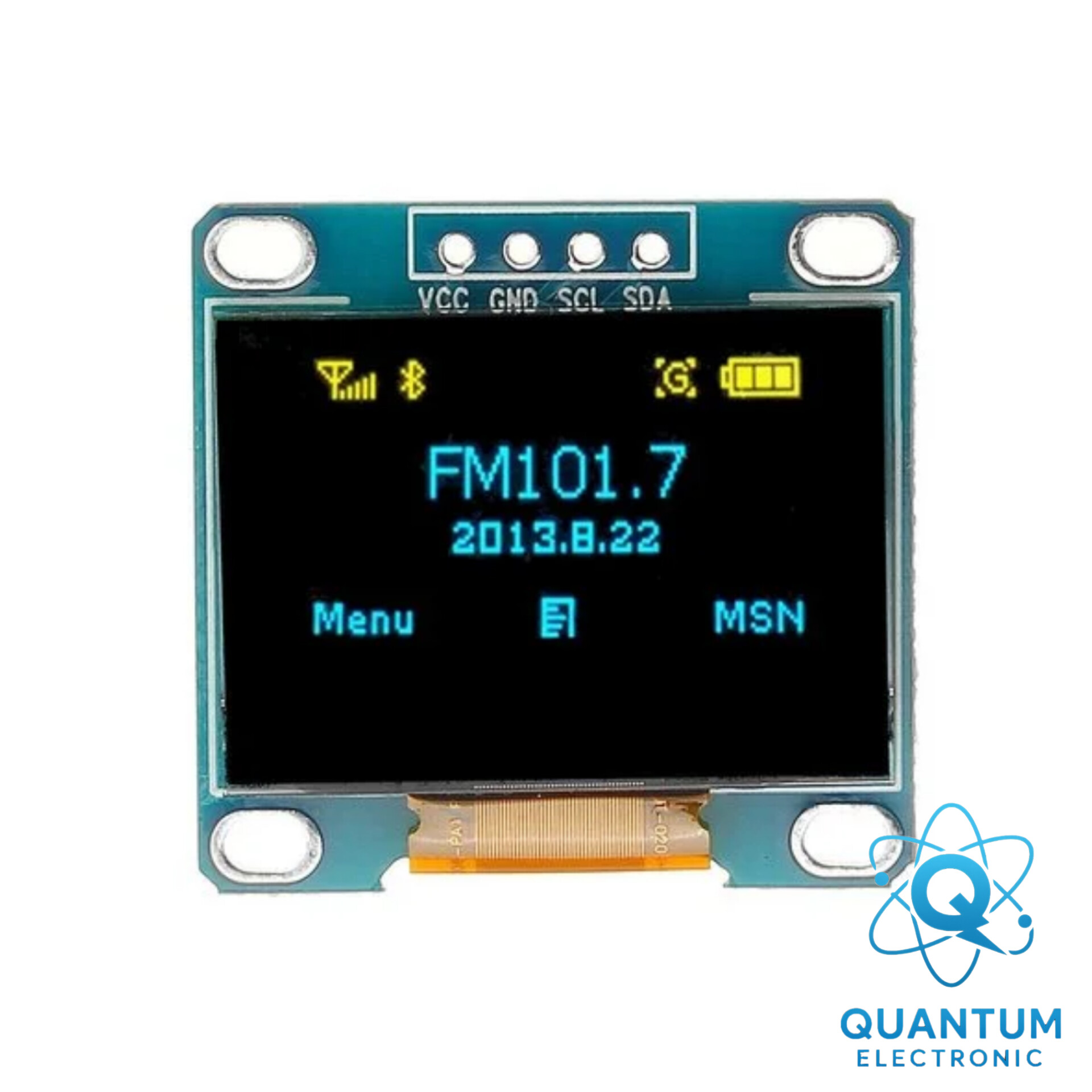 ماژول نمایشگر 0.96 اینچ OLED دو رنگ آبی–زرد